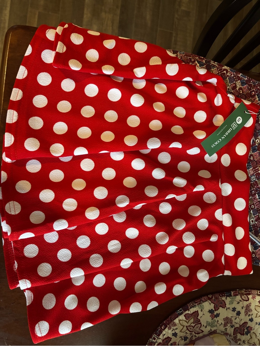 Kelly & Coco Red and White Polka Dot Circle Skirt